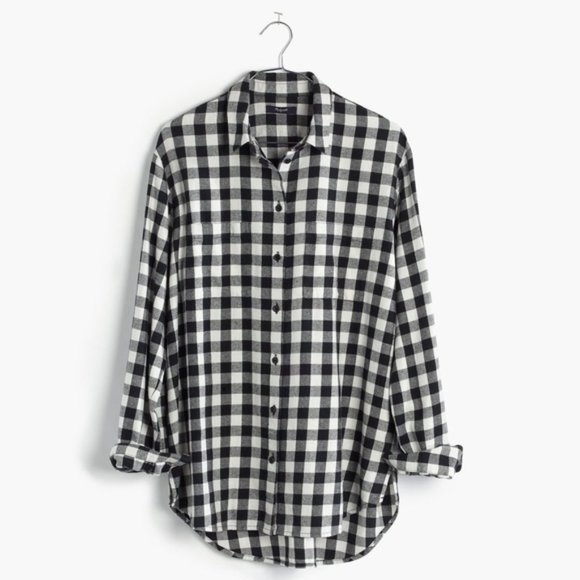 Madewell Oversized Boyshirt in Buffalo Check - Picture 4 of 13